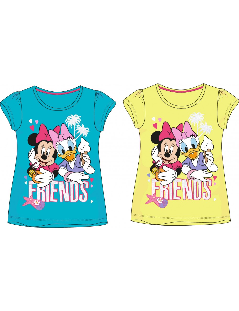Tricou maneca scurta Disney Minnie & Daisy Friends