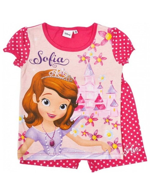 Pijamale de vara  pentru fete Disney Printesa Sofia