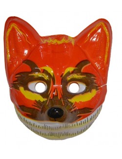 Masca de carnaval - serbare, din plastic: Vulpe