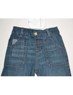 Pantaloni jeans bebelusi 0-3 si 9-12 luni Babaluno