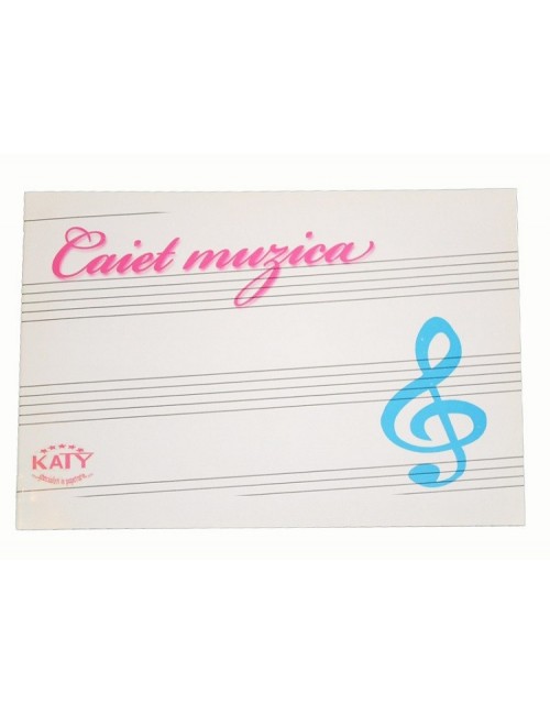 Caiet de MUZICA, 16 file, Katy Paper