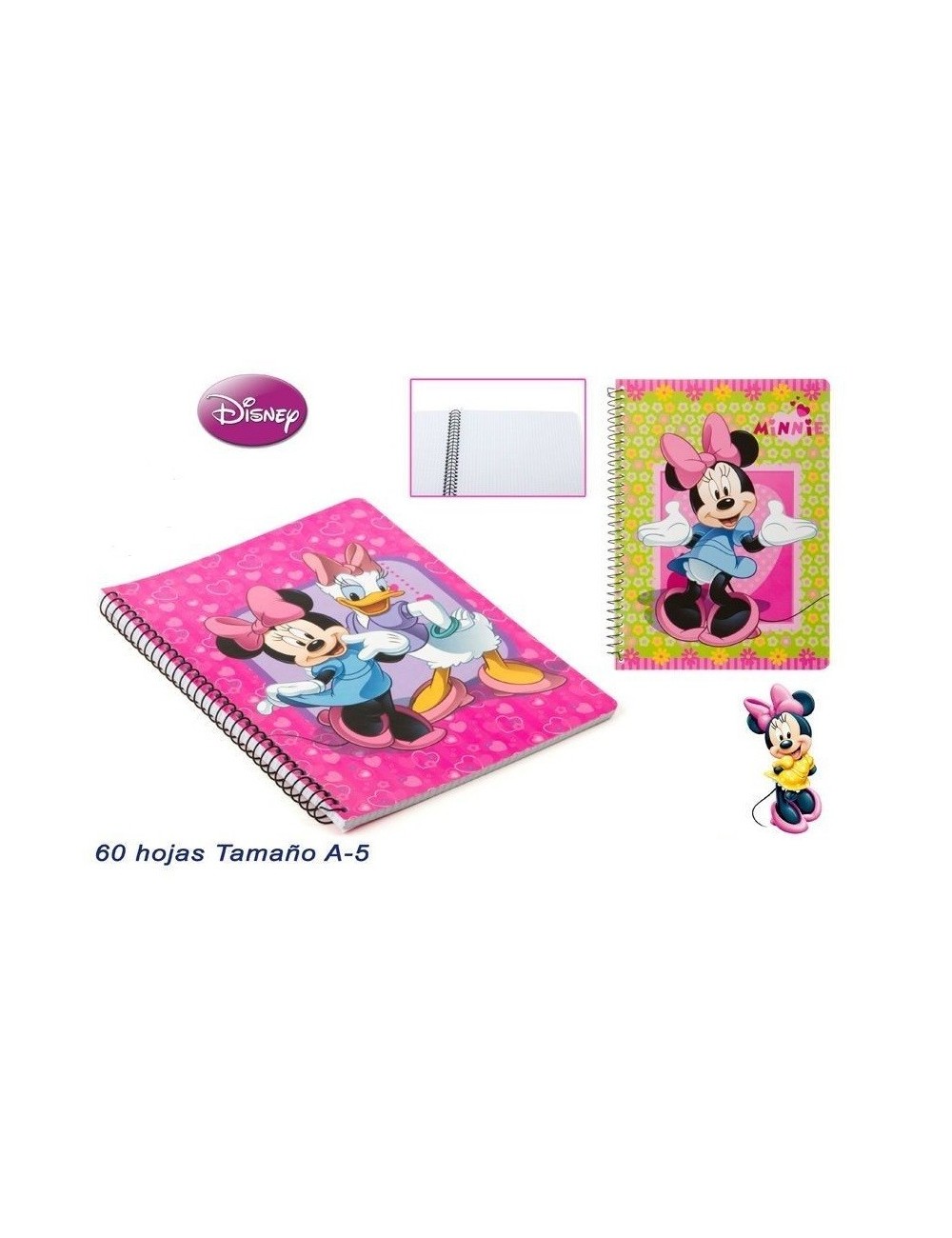 Caiet de notite A5, 60 file, Disney Minnie Mouse