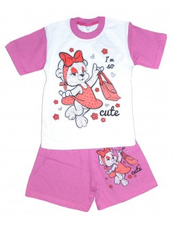 Set haine: Tricou si pantaloni scurti Cute Bear