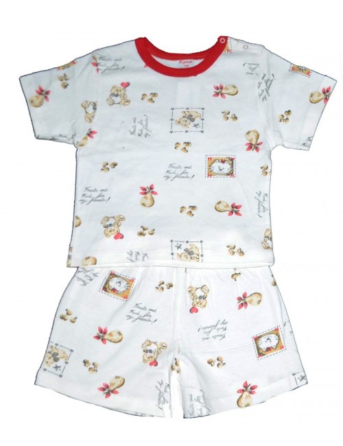 Pijama vara bebelusi 18 luni, imprimeuri diverse
