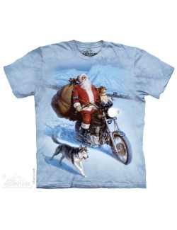 Tricouri adulti The Mountain: Santa Biker
