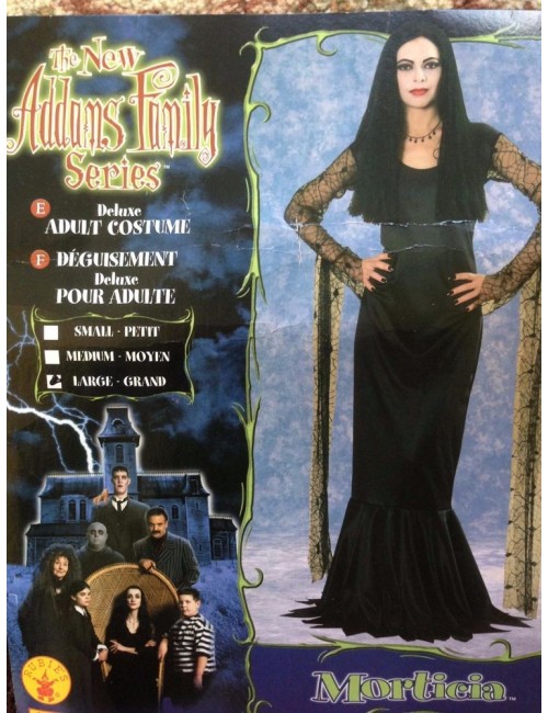 Costum Halloween: Rochie Morticia Addams Deluxe