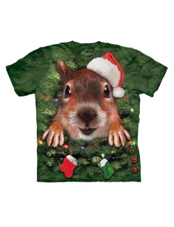 Tricou copii The Mountain: Xmas Tree Squirrel