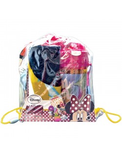 Set cadou Minnie Mouse: Prosop, Cana pop-up si Sac de umar