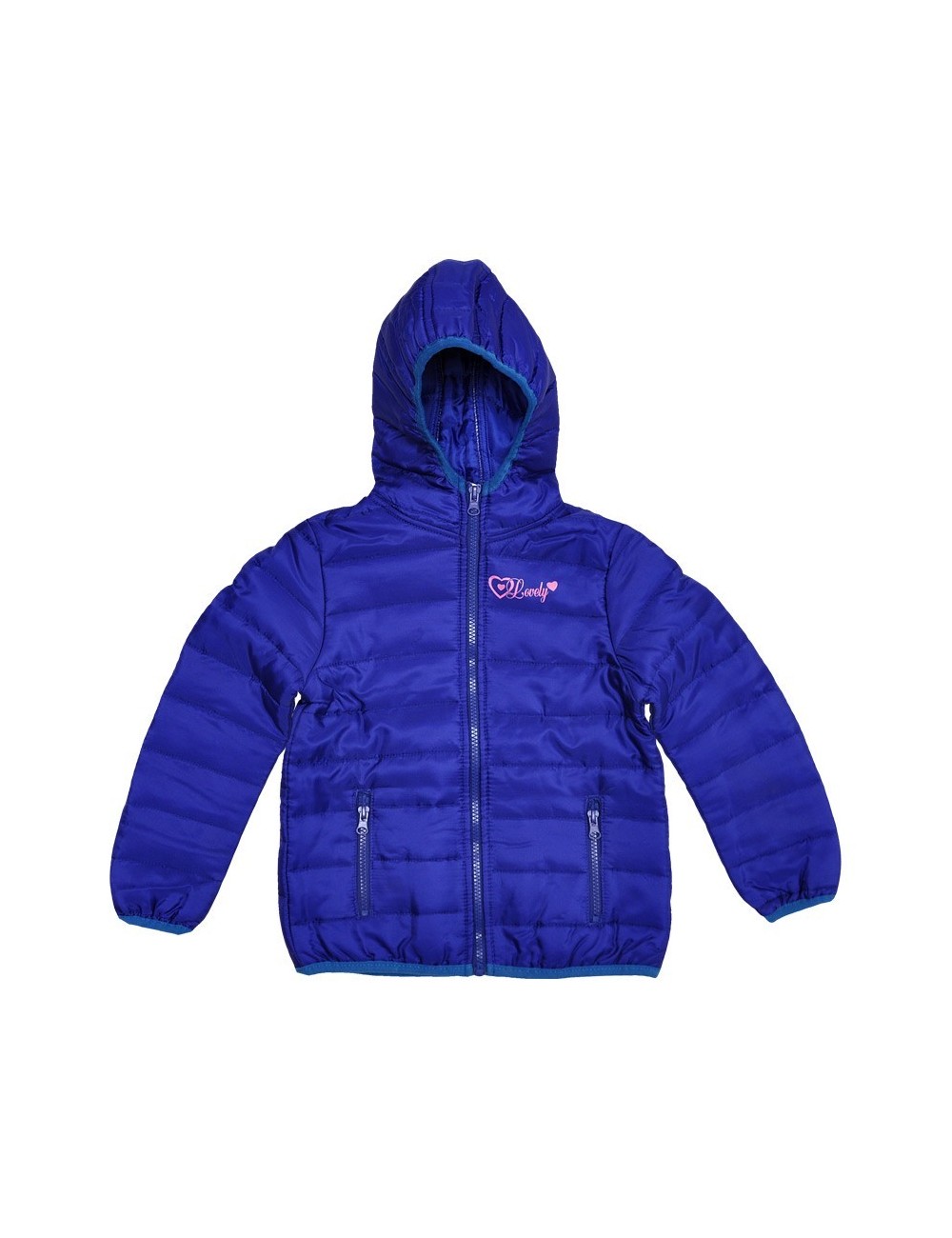 Jachetă fâș copii, Cool & Young,  albastra, 98 - 128 cm