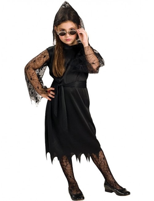 Costum Halloween copii: Rochie dantela Vampir