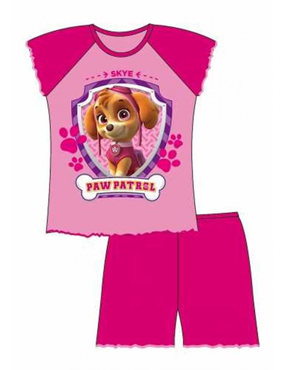 Pijama vara Paw Patrol, fete 2-8 ani