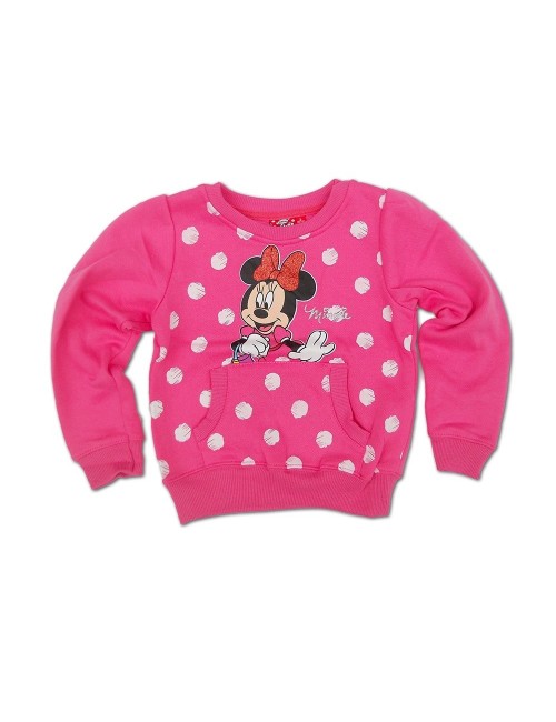 Bluza groasa, Disney Minnie Mouse, fucsia sau corai 6-8 ani