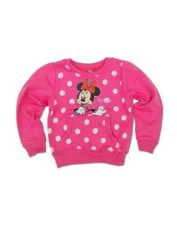 Bluza groasa, Disney Minnie Mouse, fucsia sau corai 6-8 ani
