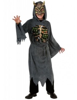 Costum horror Halloween copii: Midnight Creeper, cu lumini