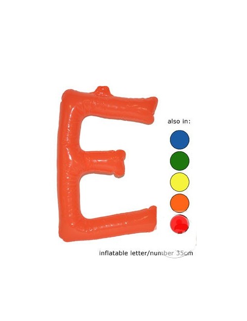 E - Litere gonflabile, 35 cm, diverse culori