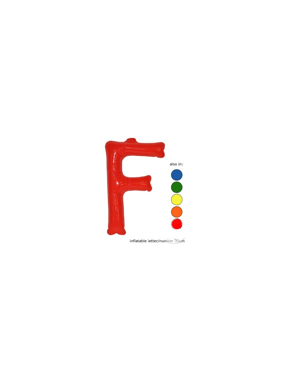 F - Litere gonflabile, 35 cm, diverse culori
