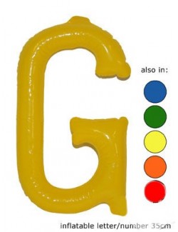 G - Litera gonflabila, diverse culori, 35 cm