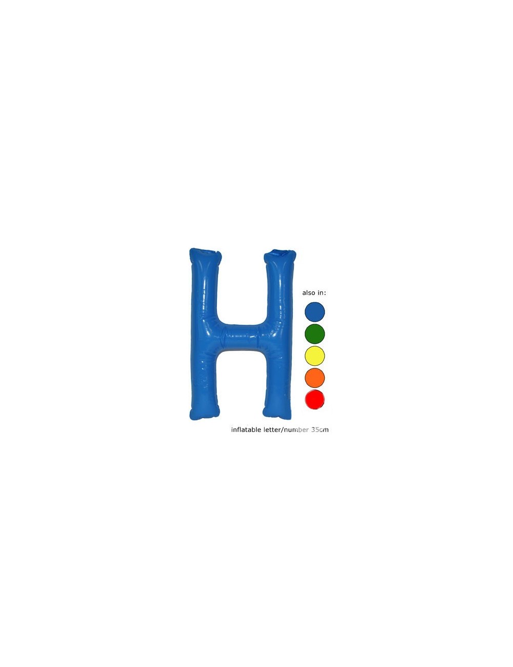 H - Litera gonflabila, diverse culori, 35 cm