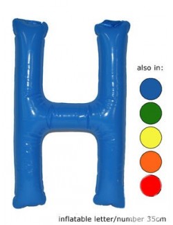 H - Litera gonflabila, diverse culori, 35 cm