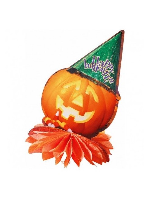 Decoratiune Dovleac pentru masa de Halloween, 33 cm