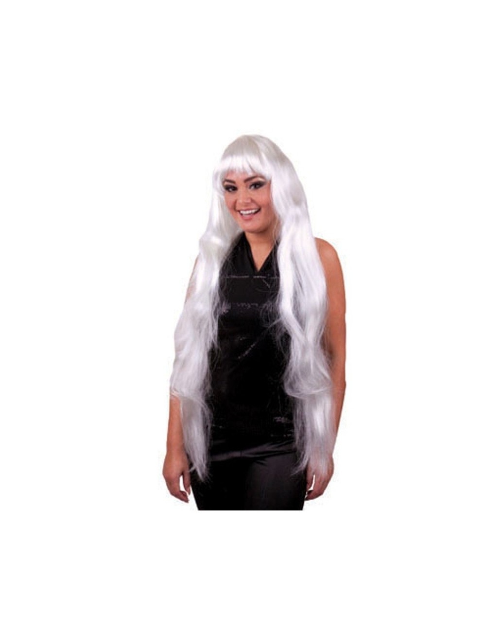 Peruca Eliza, par lung, alb