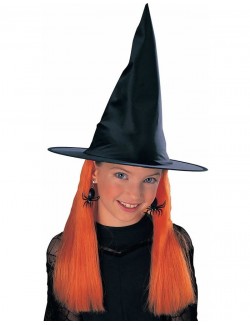 Palarie vrajitoare cu par portocaliu Rubie's