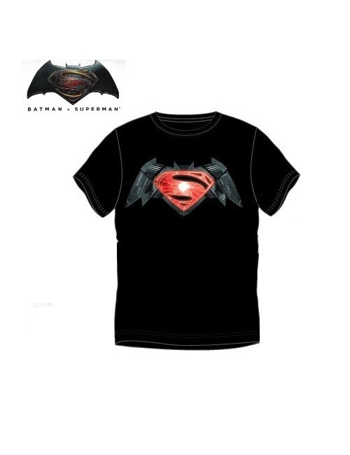 Tricou Batman vs. Superman barbati (logo rosu)