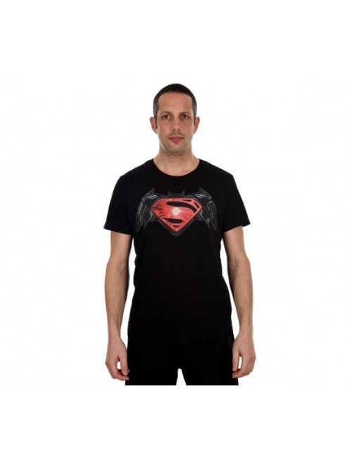 Tricou Batman vs. Superman barbati (logo rosu)