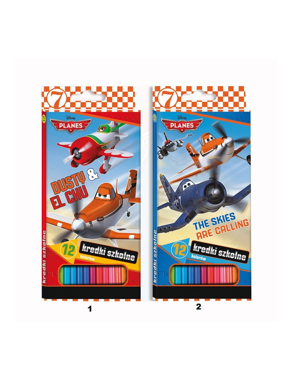 Set creioane 12 culori, Disney Planes (Disney Avioane)