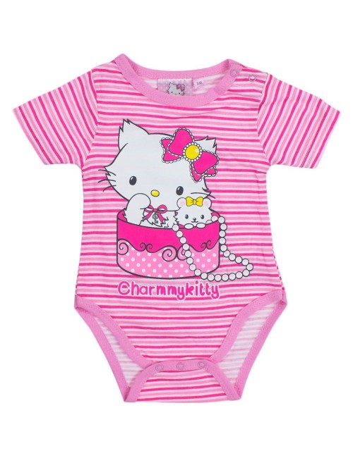Body bebelusi 3-23 luni Hello Kitty - Charmmy Kitty, roz