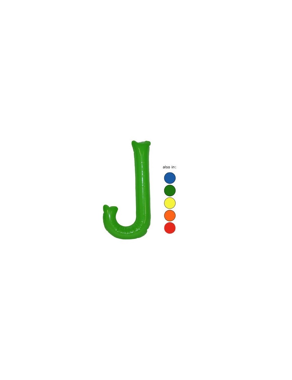 J - Litera gonflabila 35 cm - culori diverse