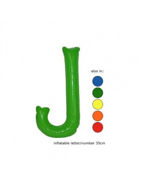 J - Litera gonflabila 35 cm - culori diverse