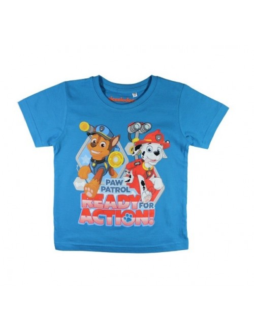 Tricou Paw Patrol Chase & Marshall 3 - 8 ani, albastru