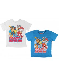 Tricou Paw Patrol Chase & Marshall 3 - 8 ani, albastru