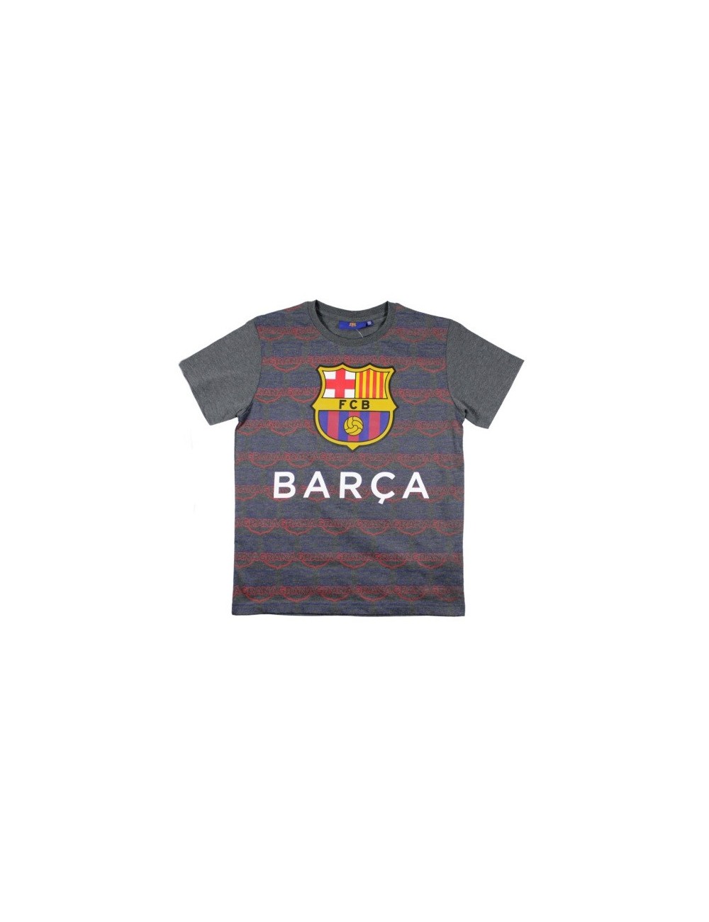 Tricou FC Barcelona gri, baieti 8 - 13 ani
